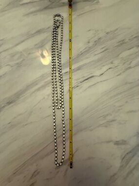 Silver Crystal Tennis Necklace